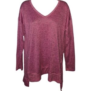 NWT Eye Candy Split Hem High Low Long Sleeve Top